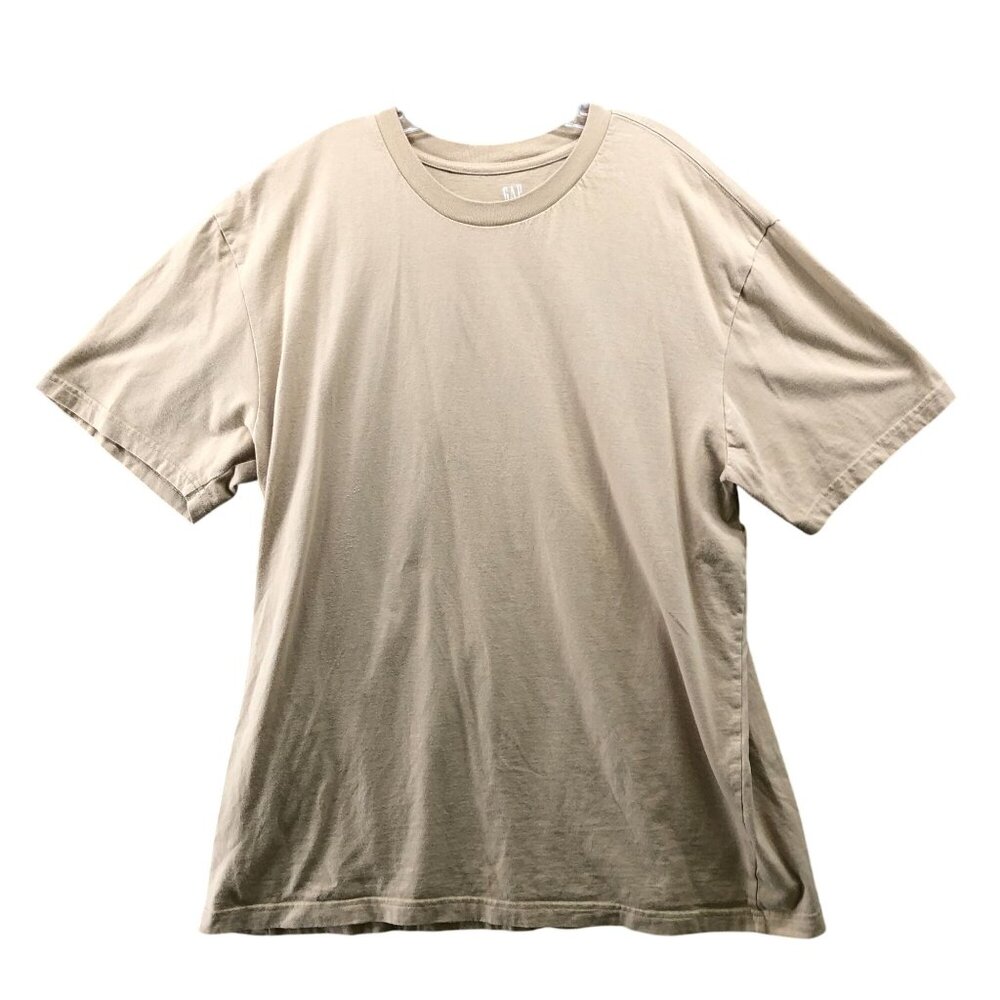 Gap Original Tee Mens XL Tall Classic Fit Beige Short Sleeve‎ Crewneck XLT
